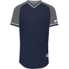 Custom Unisex Classic V-Neck Jersey Navy/ Steel/ White