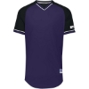 Custom Unisex Classic V-Neck Jersey Purple/ Black/ White