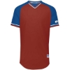 Custom Unisex Classic V-Neck Jersey True Red/ Royal/ White