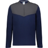 Custom Unisex Sideline Grid Fleece Quarter-Zip Pullover Navy/ Stealth
