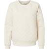 Custom Womens Quilted Crewneck Pullover Natural