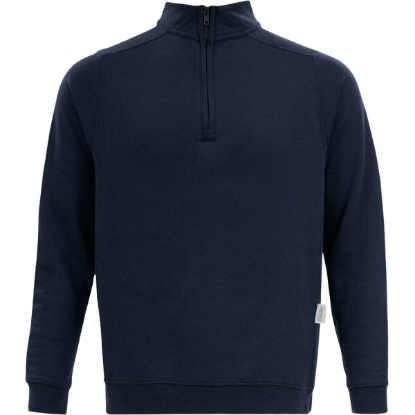 Custom Unisex Quarter-Zip Pullover Navy