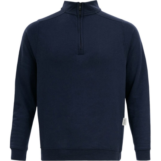 Custom Unisex Quarter-Zip Pullover Navy