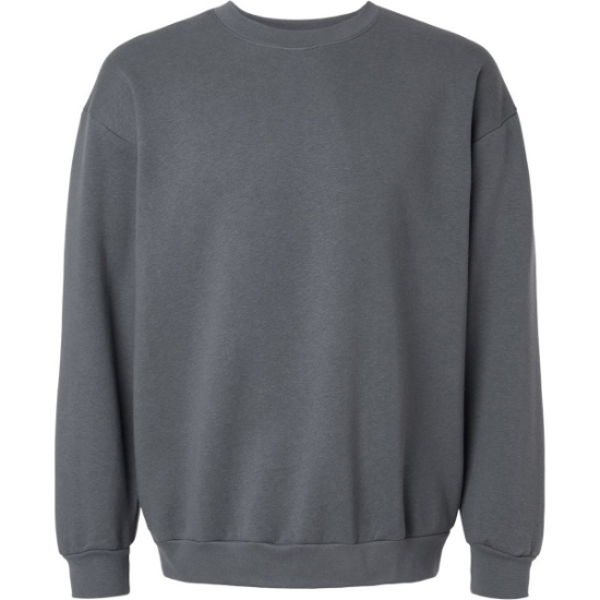 Custom Unisex ReFlex Fleece Crewneck Sweatshirt Asphalt