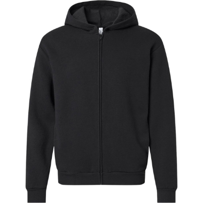 Custom Unisex ReFlex Fleece Full-Zip Hoodie Sweatshirt Black