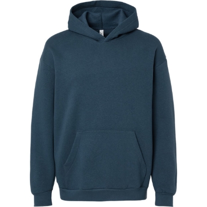 Custom Unisex ReFlex Fleece Hoodie Sweatshirt Sea Blue
