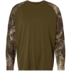 Custom Unisex Realtree® Performance Colorblocked Long Sleeve T-Shirt Camo/ Green