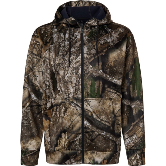 Custom Unisex Realtree® Performance Full-Zip Hooded Sweatshirt Camo