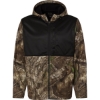 Custom Unisex Realtree® Performance Colorblocked Full-Zip Hooded Sweatshirt Camo/ Black