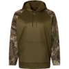Custom Unisex Realtree® Performance Colorblocked Hooded Sweatshirt Camo/ Green