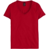Custom Womens Perfect-T V-Neck T-Shirt Deep Red