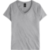 Custom Womens Perfect-T V-Neck T-Shirt Light Steel