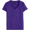 Custom Womens Perfect-T V-Neck T-Shirt Purple