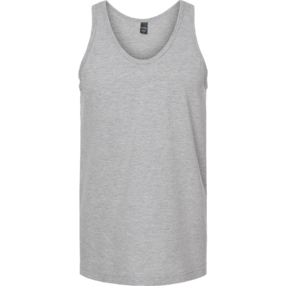 Custom Unisex Fine Jersey Tank Top Heather Grey