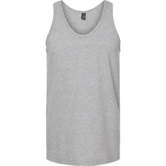 Custom Unisex Fine Jersey Tank Top Heather Grey