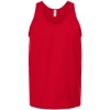 Custom Unisex Fine Jersey Tank Top Red