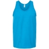 Custom Unisex Fine Jersey Tank Top Turquoise