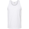Custom Unisex Fine Jersey Tank Top White