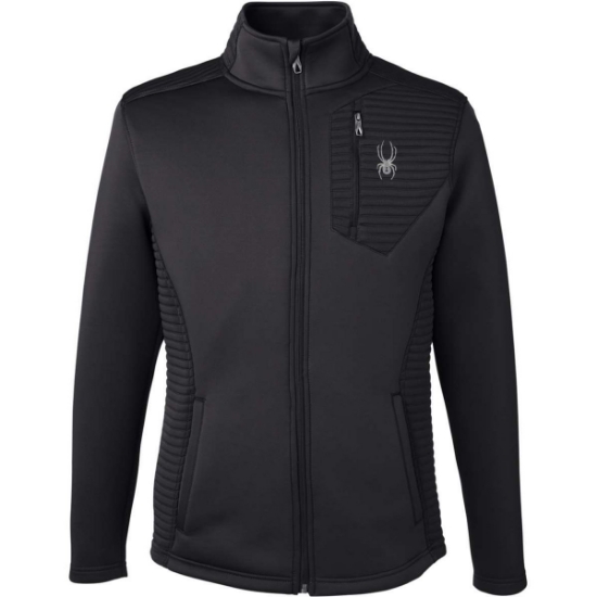 Custom Mens Venom Full-Zip Jacket Black