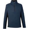 Custom Mens Constant Half-Zip Sweater Fleece Pullover Frontier/ Black