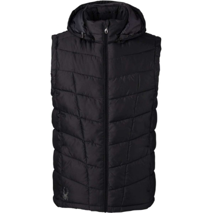Custom Mens Pelmo Puffer Vest Black