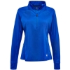Custom Womens Freestyle Half-Zip Pullover Electric Blue