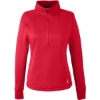 Custom Womens Freestyle Half-Zip Pullover Red