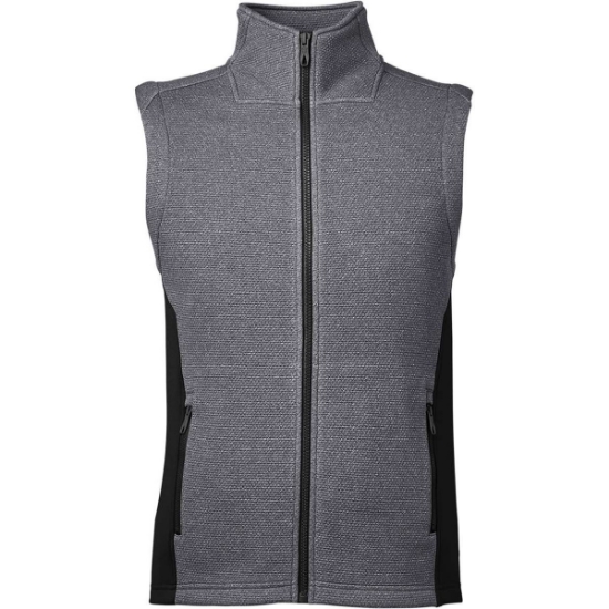 Custom Mens Pursuit Vest Black Heather/ Black