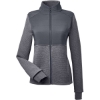 Custom Womens Pursuit Jacket Black Heather/ Polar