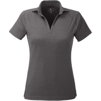 Custom Womens Spyre Polo Black Frost