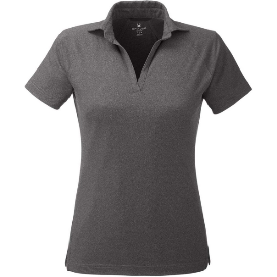 Custom Womens Spyre Polo Black Frost