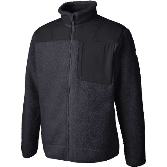 Custom Unisex Venture Sherpa Jacket Black