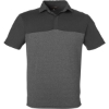 Custom Mens Spyre Flex Colorblock Polo Black/ Black Frost