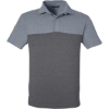 Custom Mens Spyre Flex Colorblock Polo Polar Frost/ Black Frost