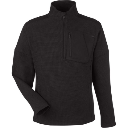 Custom Mens Constant Canyon Quarter-Zip Pullover Black