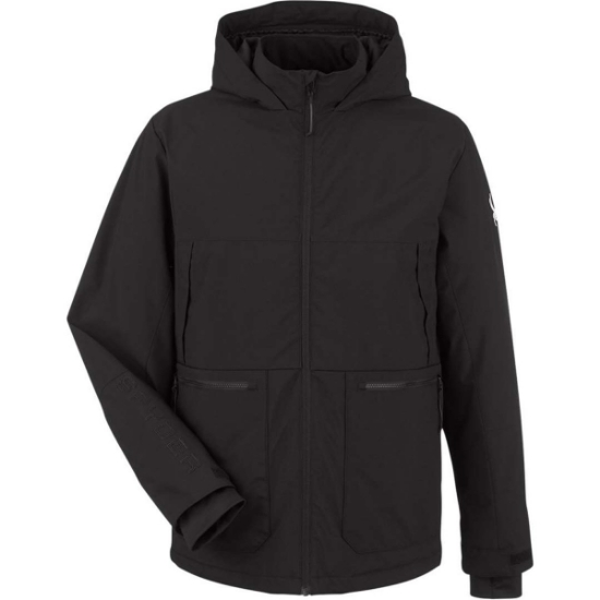 Custom Mens Convert Insulated Jacket Black