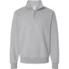 Custom Unisex Powerblend® Quarter-Zip Pullover Light Steel