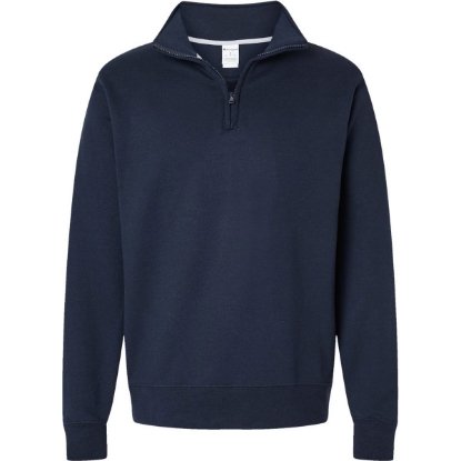 Custom Unisex Powerblend® Quarter-Zip Pullover Navy