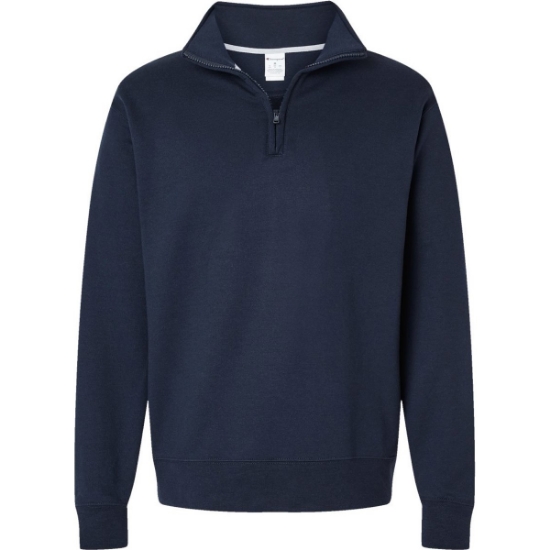 Custom Unisex Powerblend® Quarter-Zip Pullover Navy