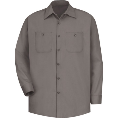 Custom Mens Cotton Uniform Shirt Graphite