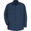 Custom Mens Cotton Uniform Shirt Navy