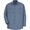 Custom Mens Cotton Uniform Shirt Postman Blue