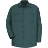 Custom Mens Cotton Uniform Shirt Spruce Green