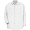 Custom Mens Cotton Uniform Shirt White