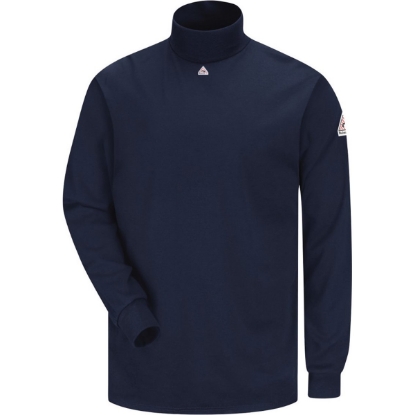 Custom Mens Tagless Mock TurtleNeck - EXCEL FR Navy