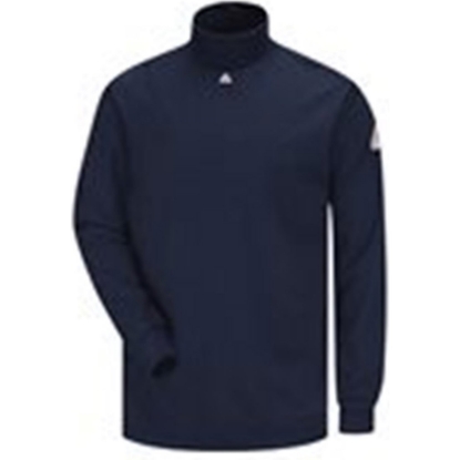 Custom Mens Tall Tagless Mock TurtleNeck EXCEL FR Navy
