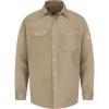 Custom Mens Tall Snap-Front Uniform Shirt - EXCEL FR Tan