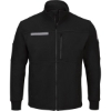 Custom Mens Tall Zip Front Fleece Jacket-Cotton /Spandex Blend Black