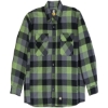 Custom Mens Tall Timber Flannel Shirt Jacket Plaid Green