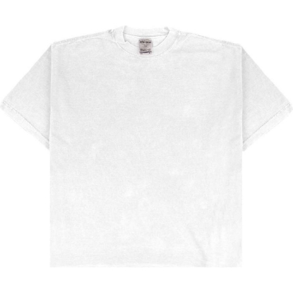 Custom Unisex Max Heavyweight Garment-Dyed Drop Shoulder T-Shirt White